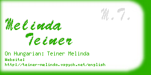 melinda teiner business card